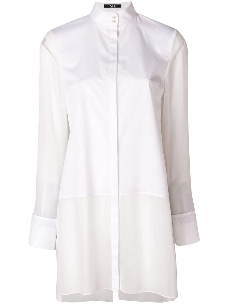 mandarin collar long shirt