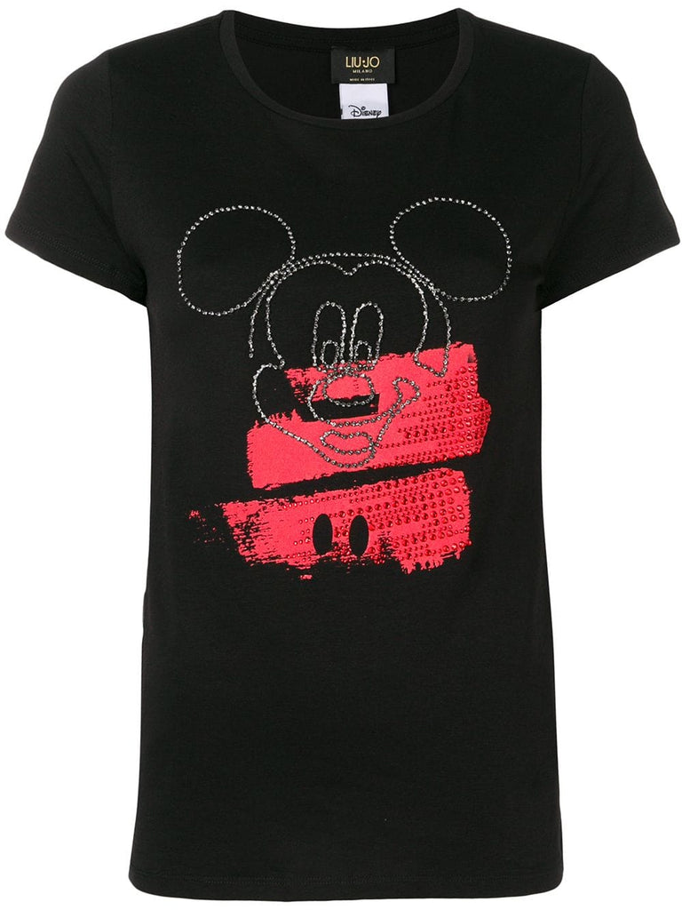 liu jo + disney Mickey Mouse face T-shirt