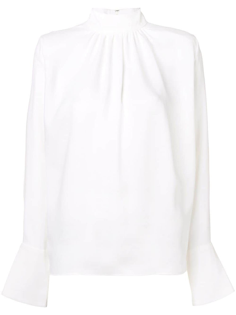 stand-up collar blouse