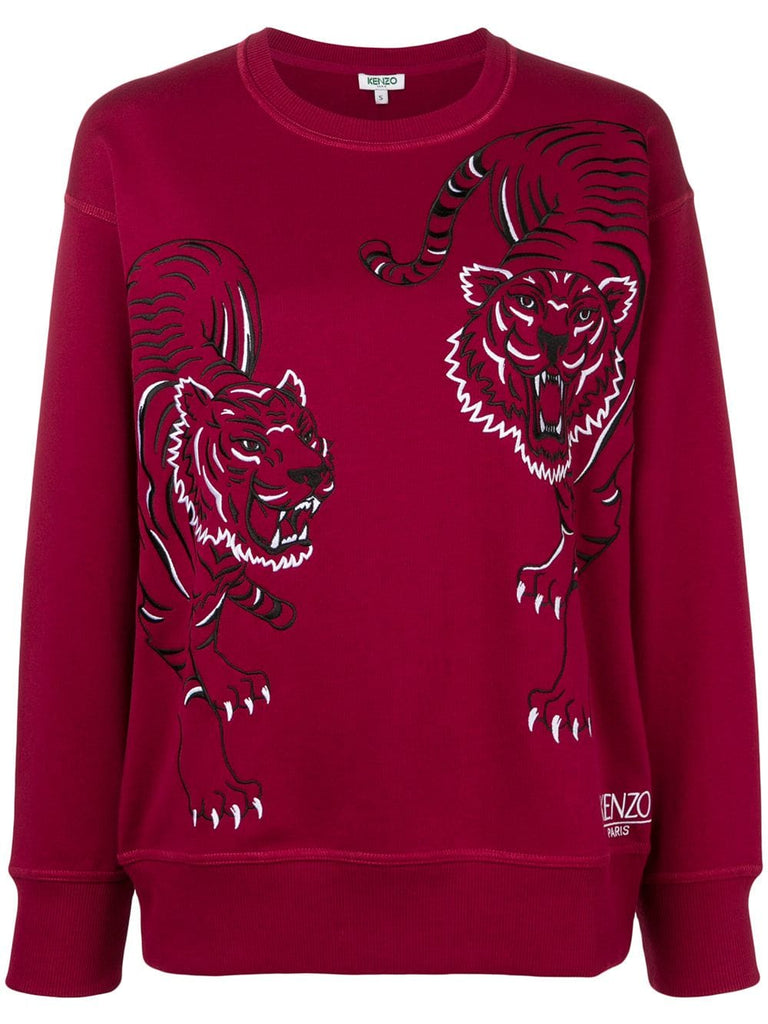 Tiger embroidered sweatshirt