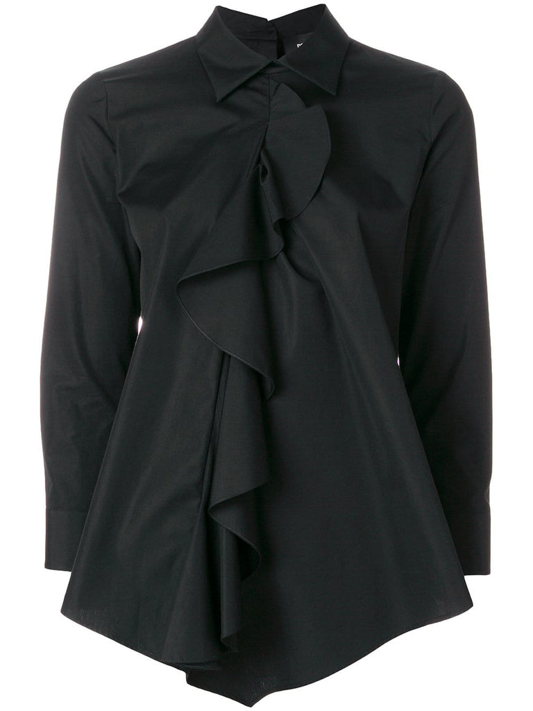 ruffle front shirt