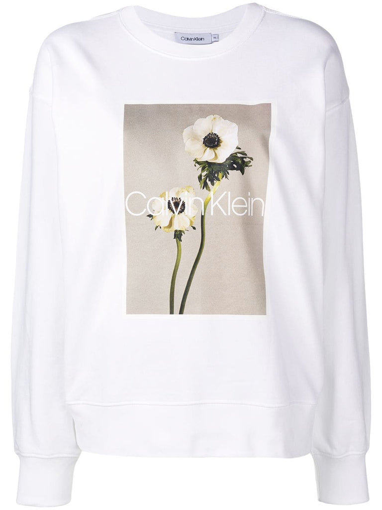 photographic print sweatshirt