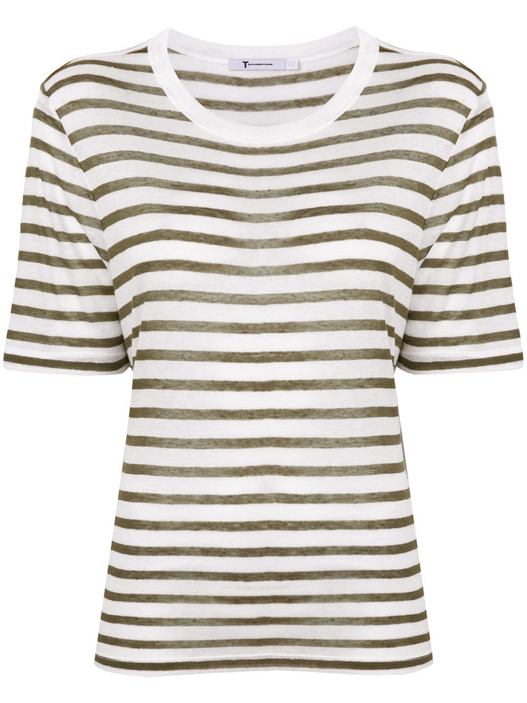 striped short sleeve T-shirt