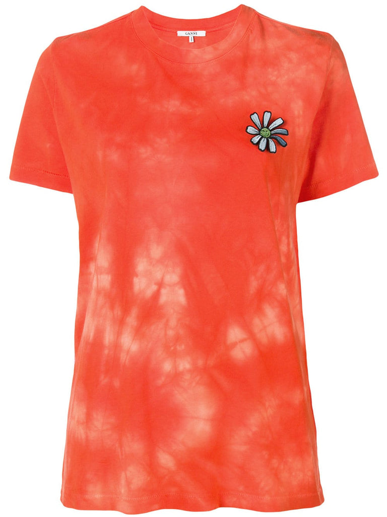 floral applique T-shirt