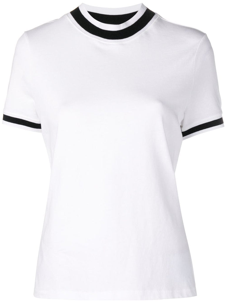 cropped round neck T-shirt