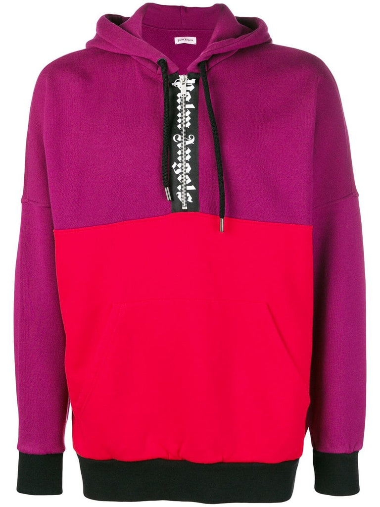 colour block hoodie