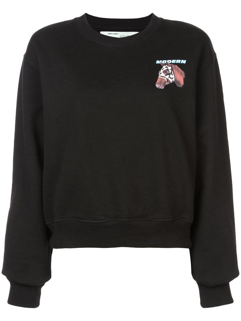 Horse print sweatshirt