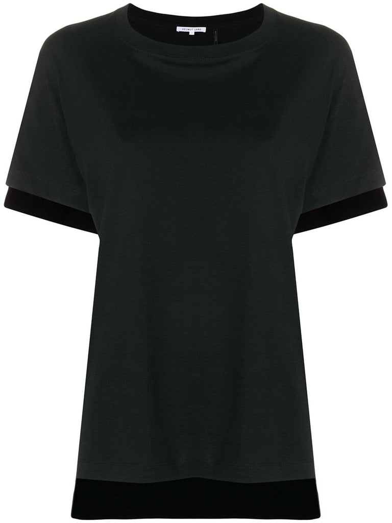 contrast hem T-shirt