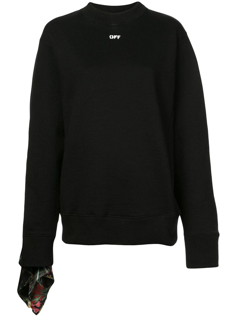 foulard sleeve sweatshirt