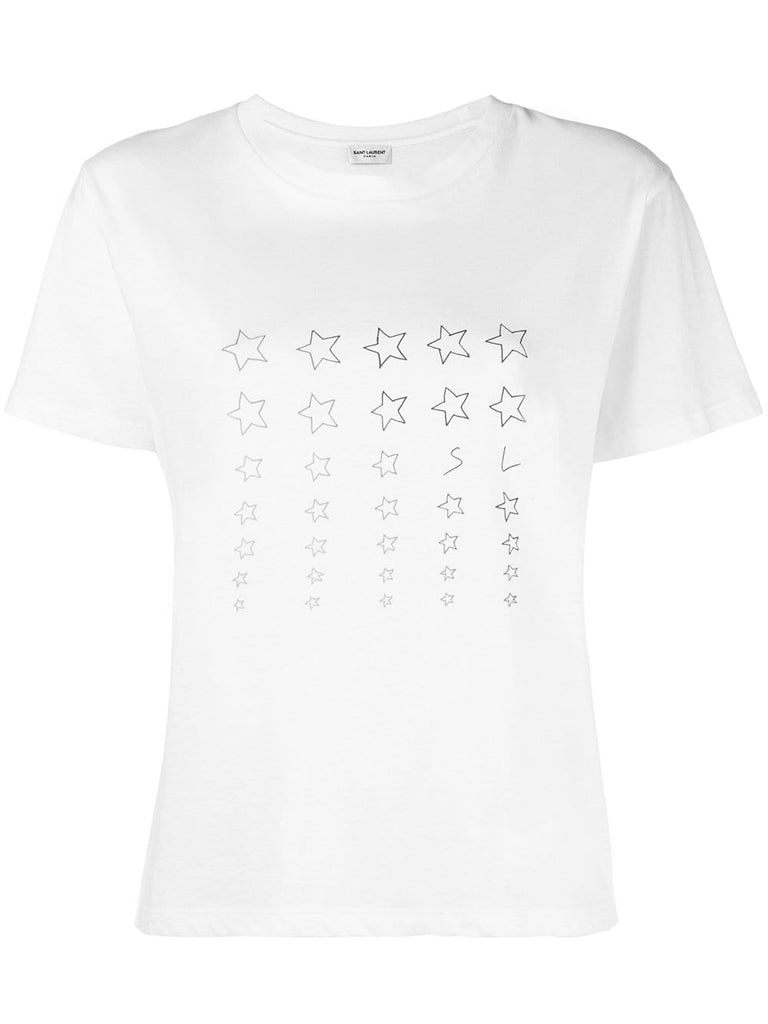 star print boxy T-shirt