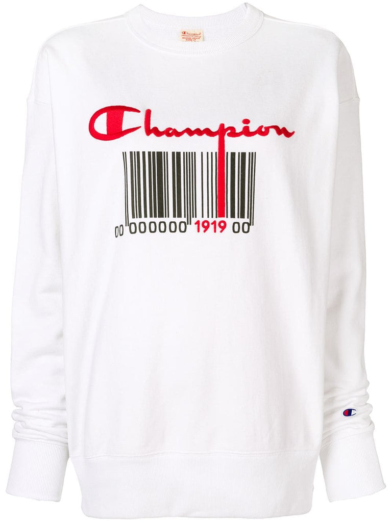 barcode logo sweatshirt