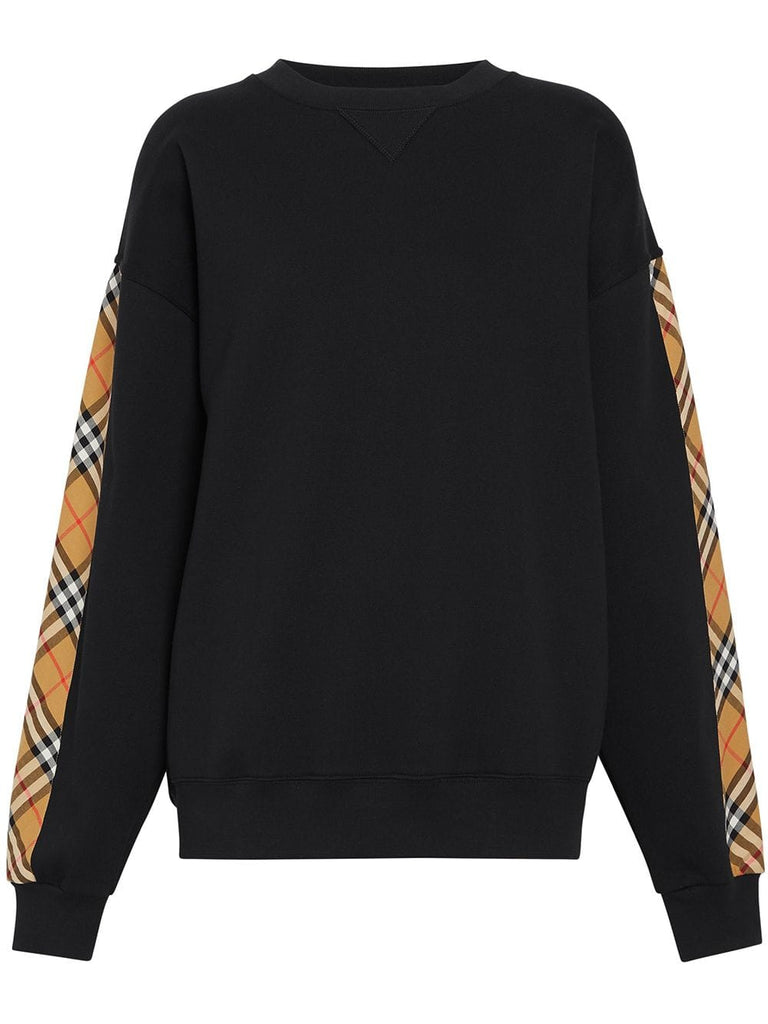 Vintage Check Detail Sweatshirt