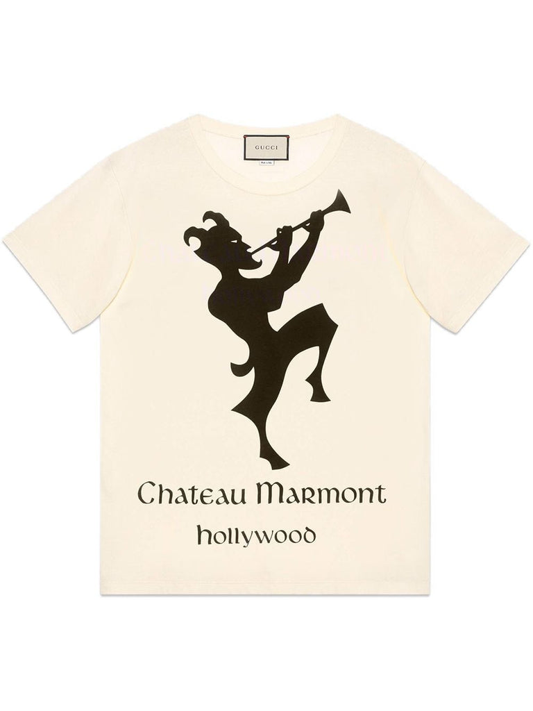 Oversize T-shirt with Chateau Marmont print