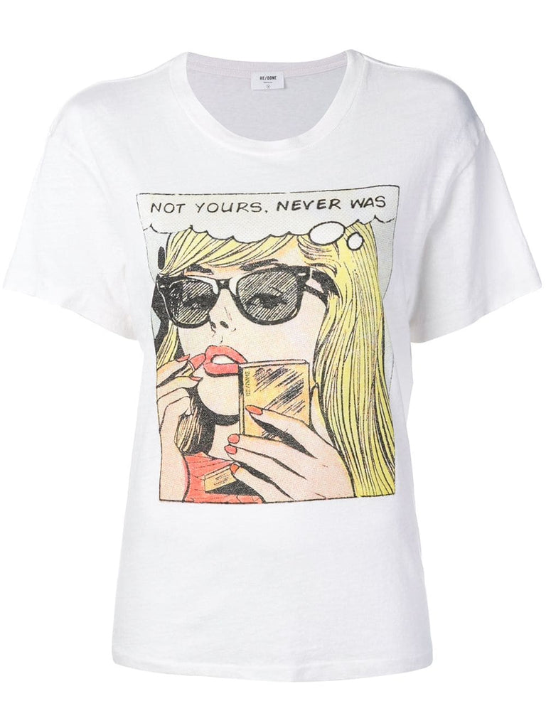 comic strip print T-shirt