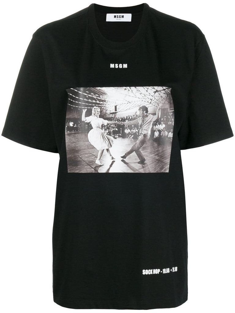 photographic print T-shirt