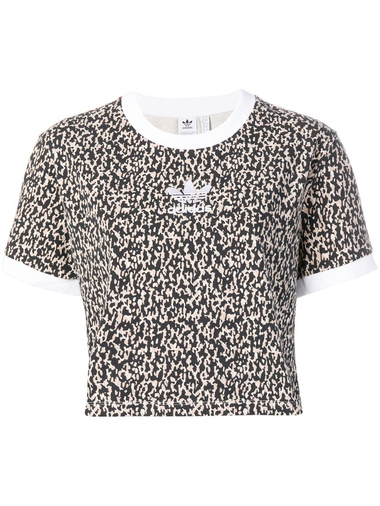 Leoflage cropped T-shirt