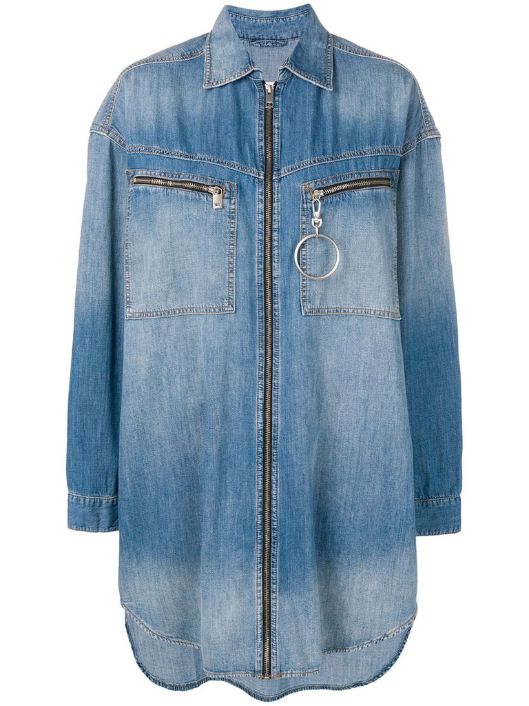 oversized denim shirt