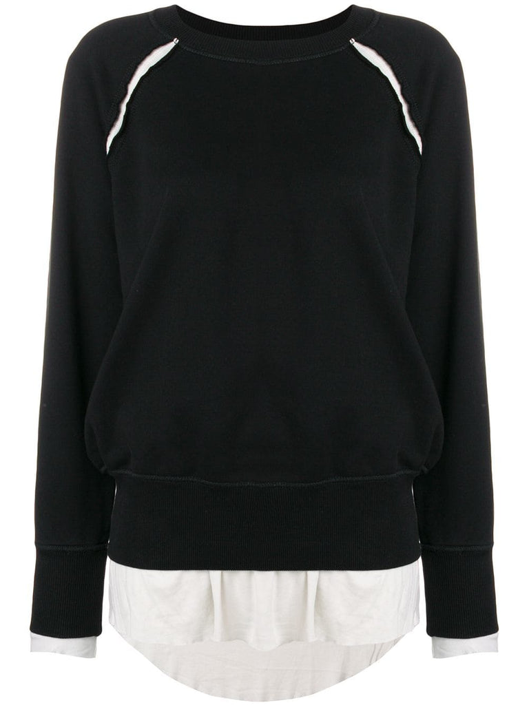 double layer sweatshirt