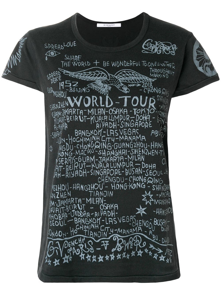 World Tour printed T-shirt