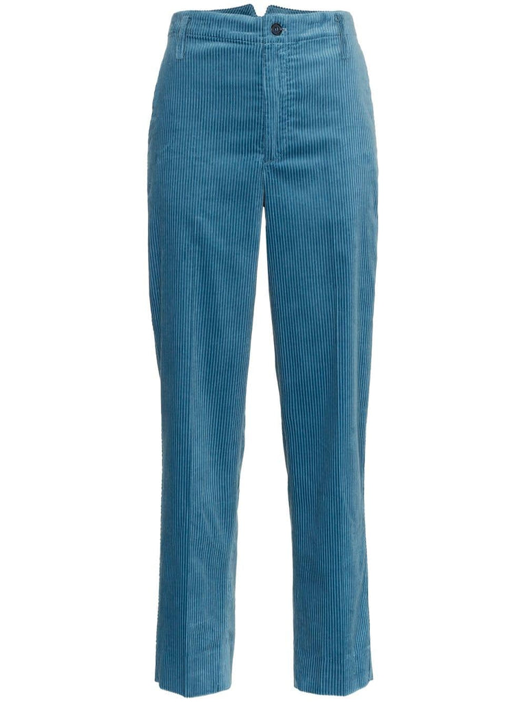 wide leg corduroy cotton chino trousers