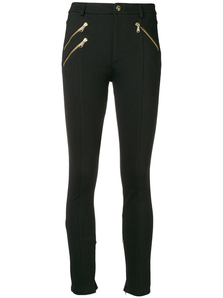 zip front leggings