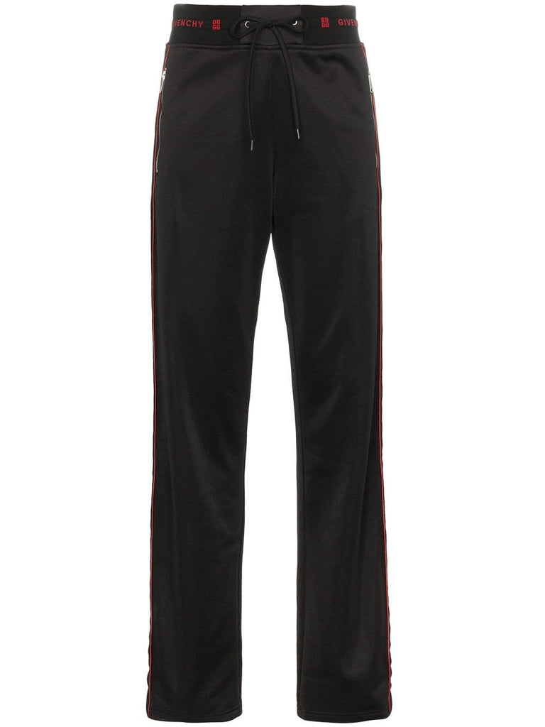 side-stripe logo track pants