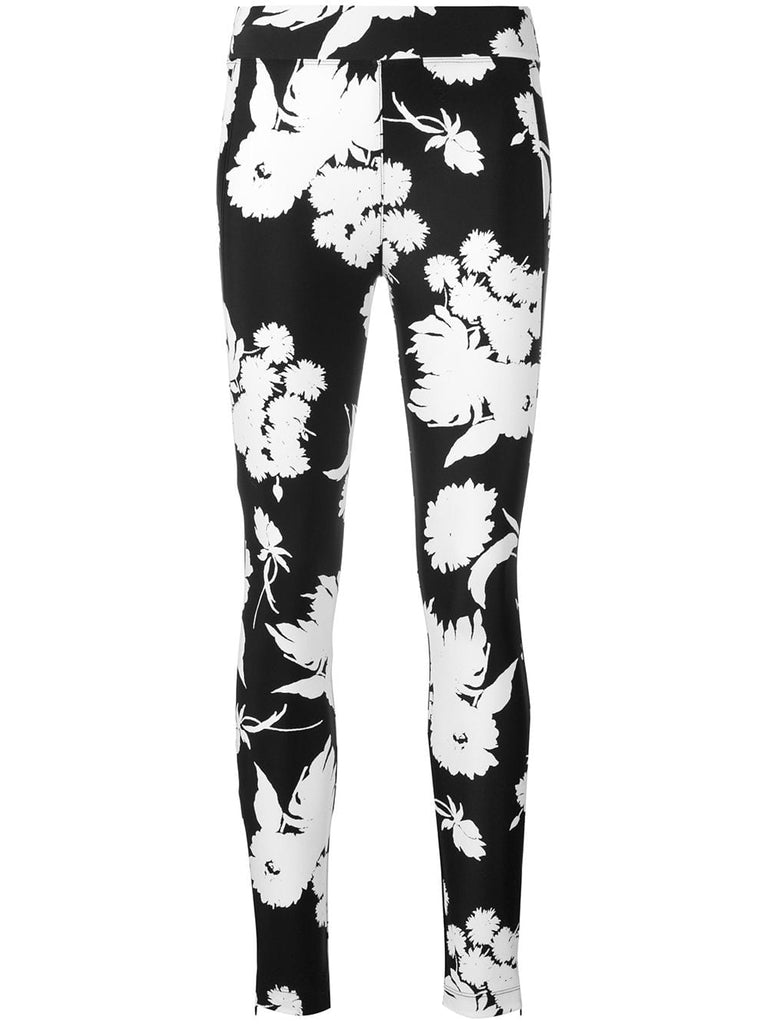 skinny fit floral trousers