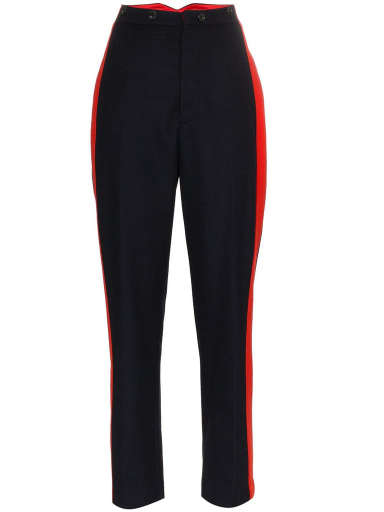 Annam stripe wool cashmere blend trousers