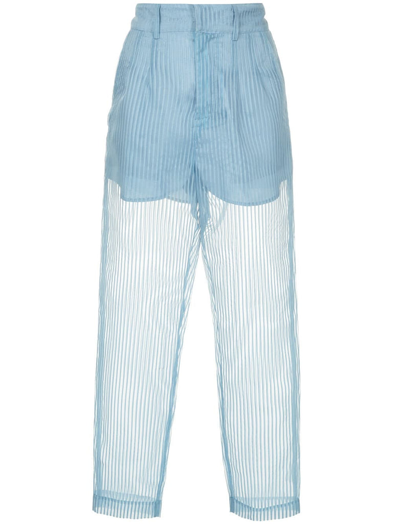 Shine cropped trousers