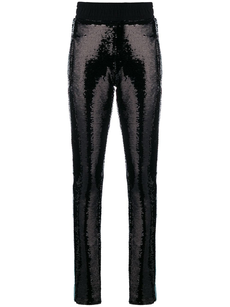 sequinned skinny trousers