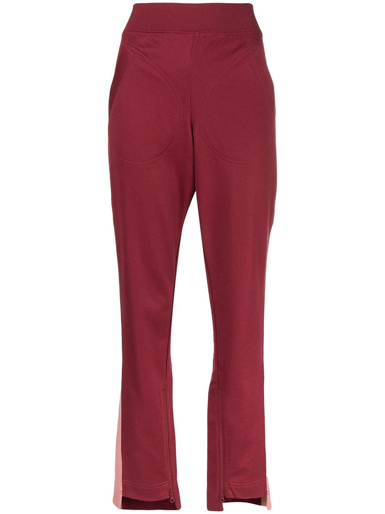 zipped cuff trousers