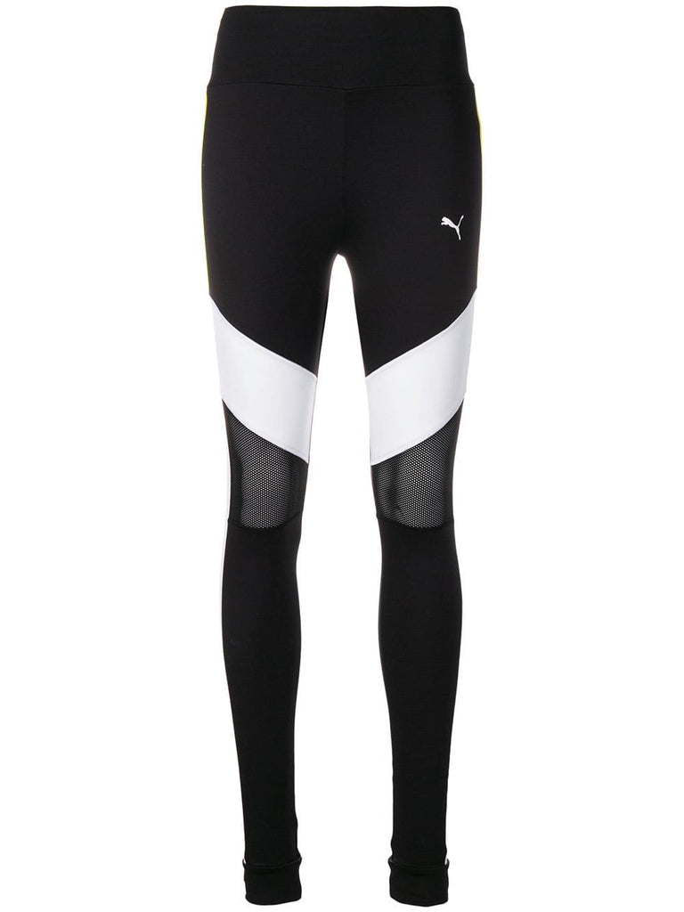 colourblock mesh insert leggings