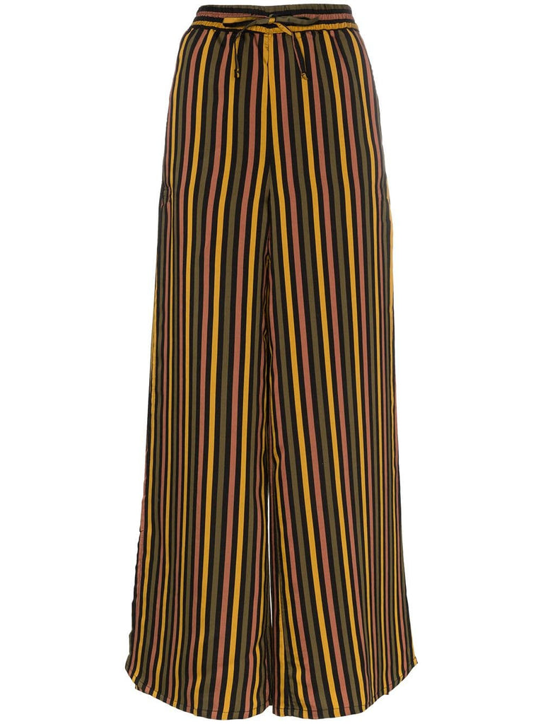 Chloe striped wide leg trousers