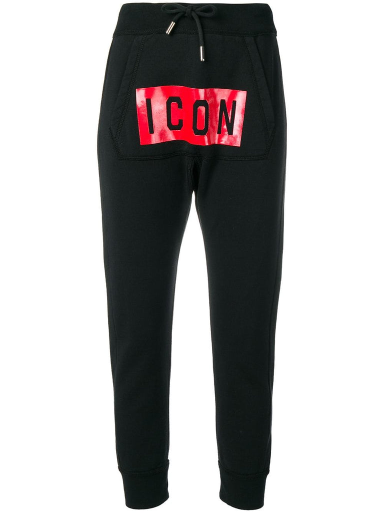 icon patch track pants