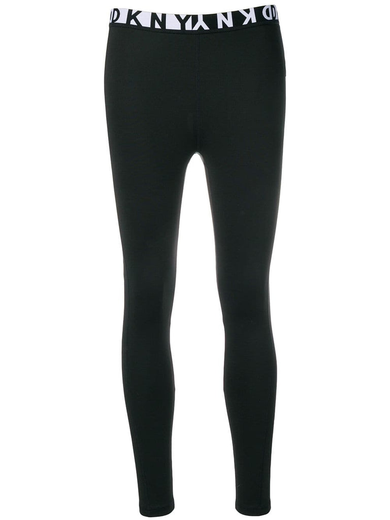 elastic logo leggings