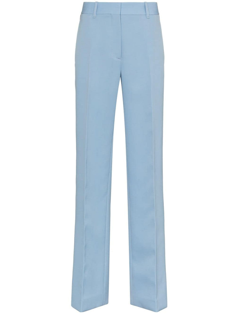 contrasting stripe high-rise trousers