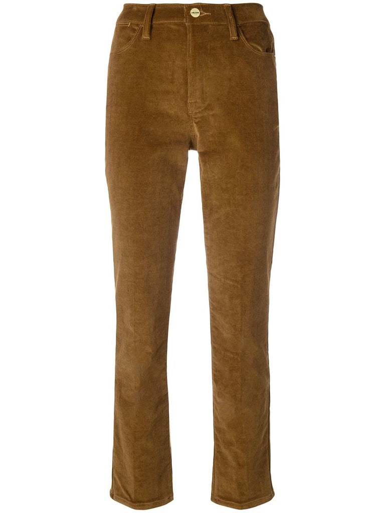 straight-leg corduroy trousers