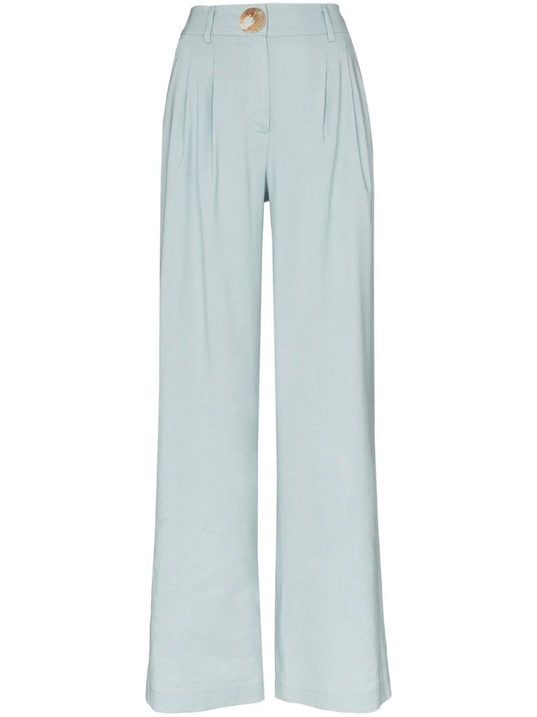 high waisted wide leg trousers