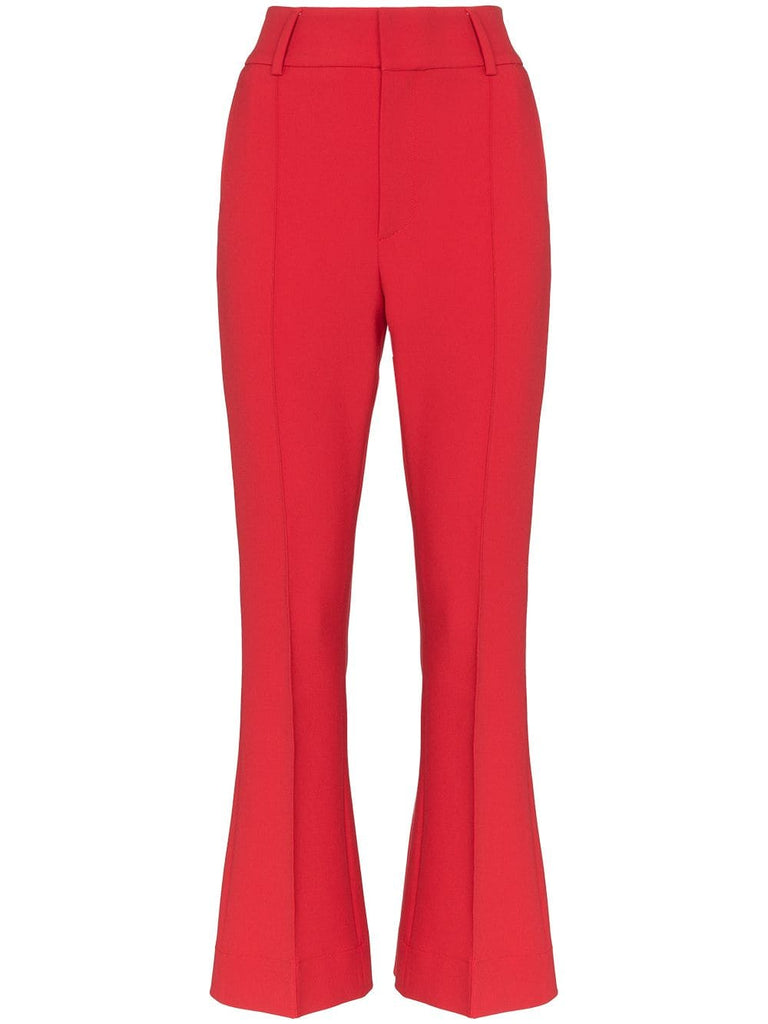 kick flare suit trousers