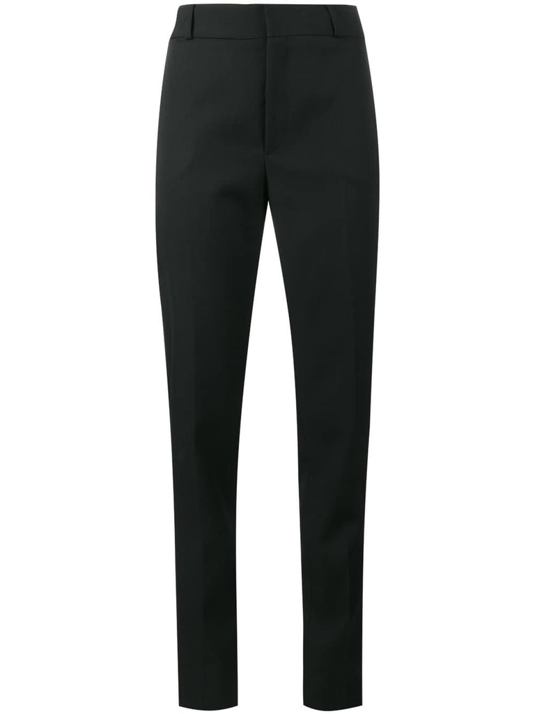 satin stripe suit trousers