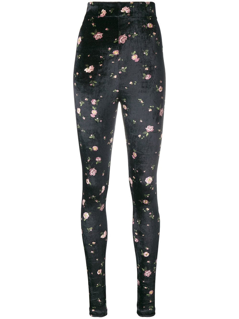 floral skinny trousers