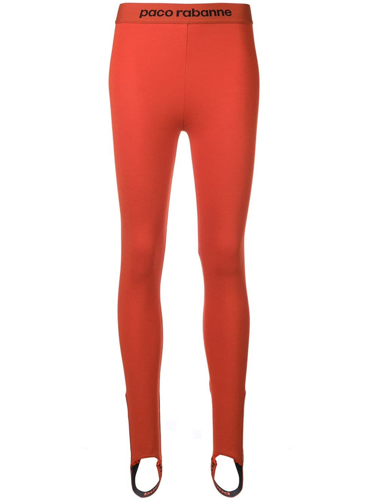 stretch jersey logo leggings