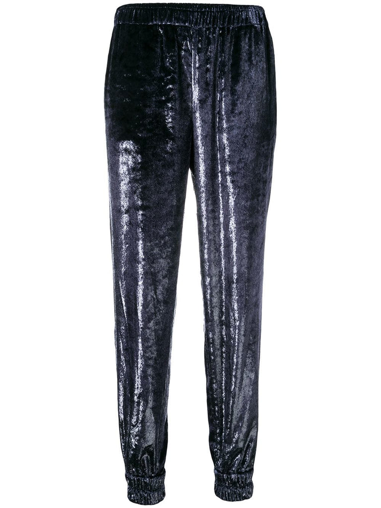 metallic trousers