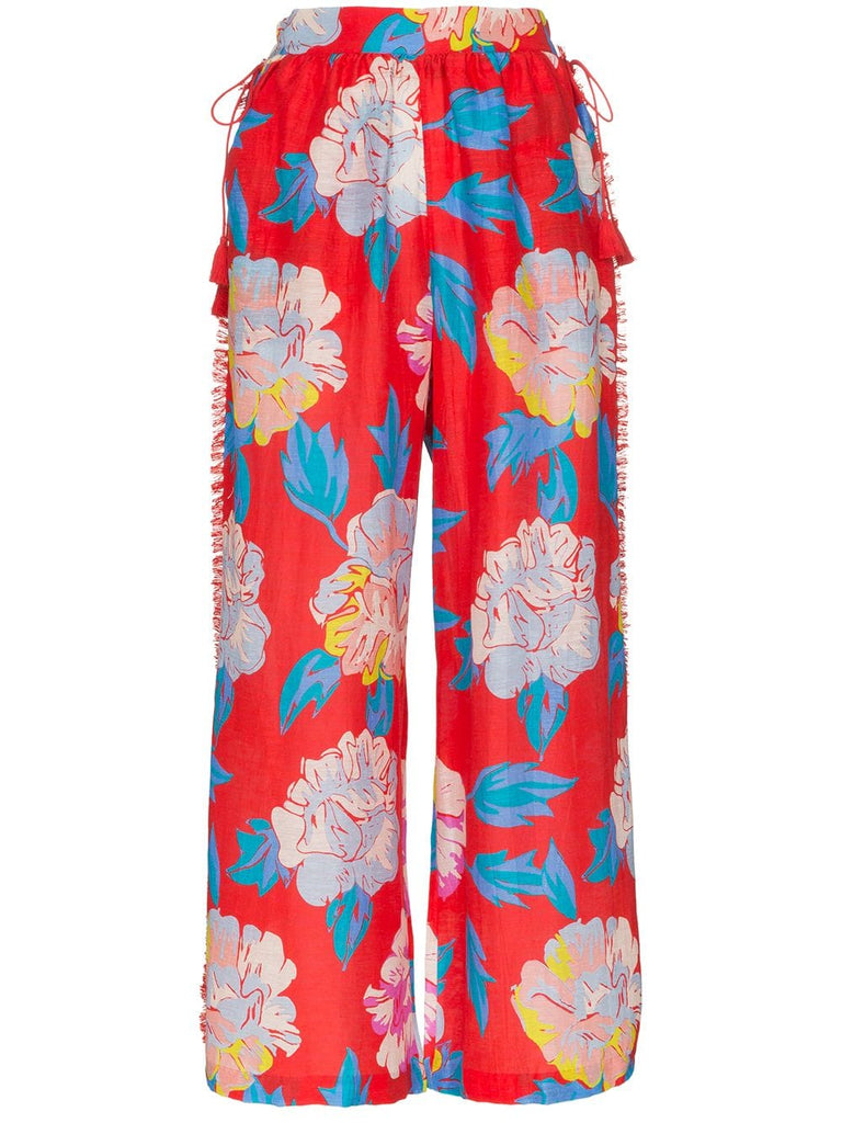 talla floral print trousers