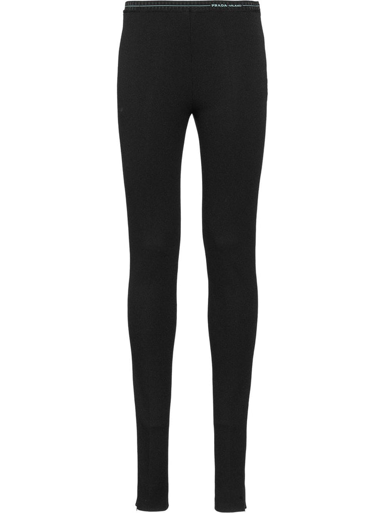 Jersey knit trousers