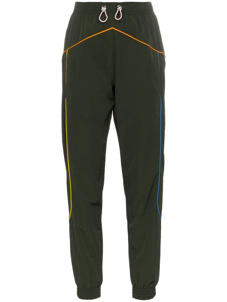 multicoloured piping track pants