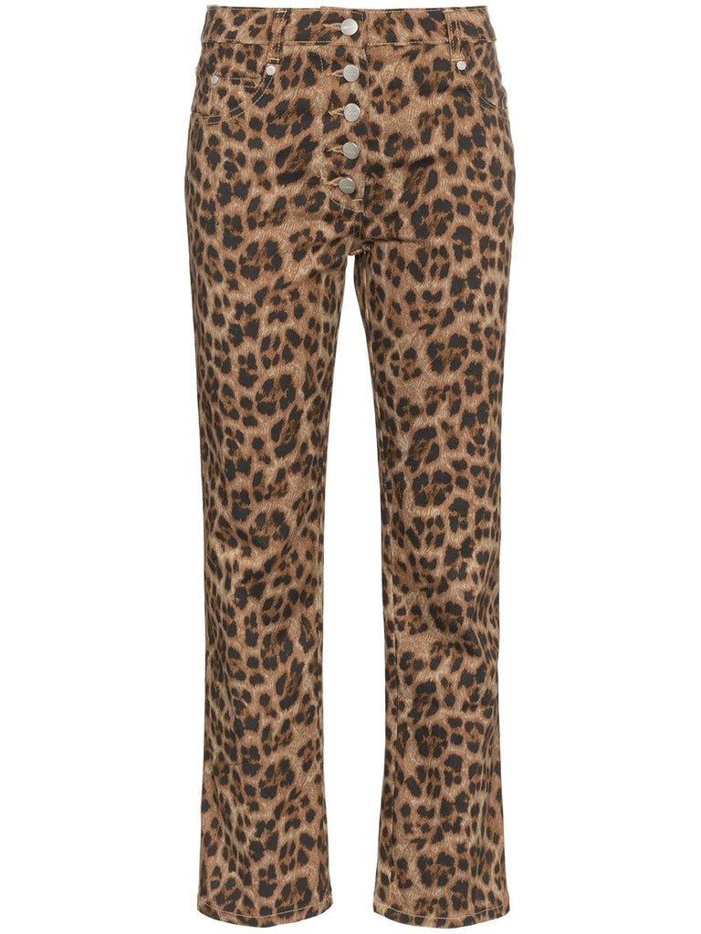 Junior Leopard Print Slim Trousers