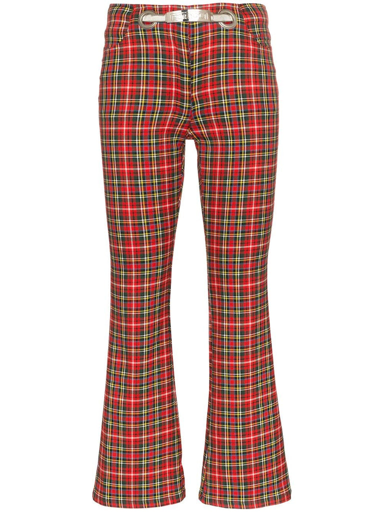 Morgan Plaid Trousers