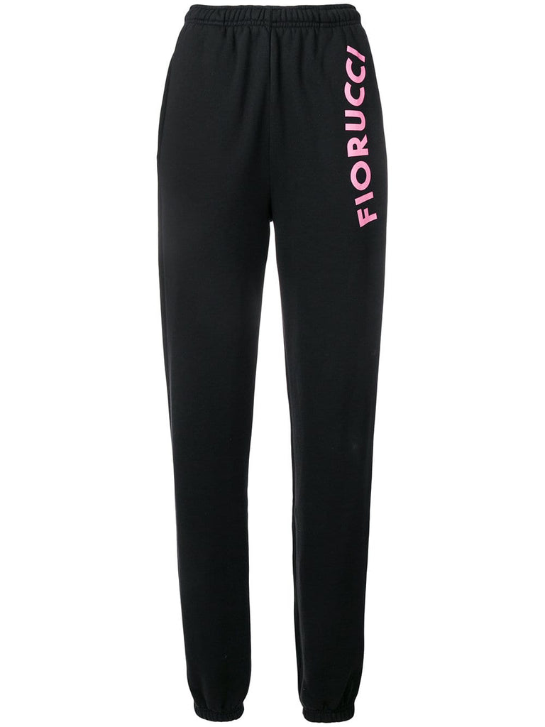 logo print track pants