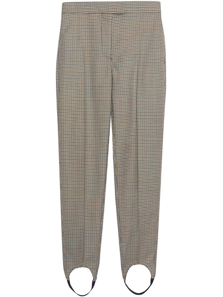 Houndstooth Check Stretch Wool Tailored Jodhpurs